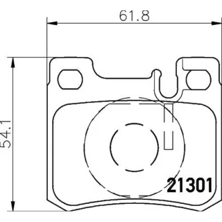 Hella Bremsbel?ge hinten Mercedes 124 190 C-Klasse E-Klasse