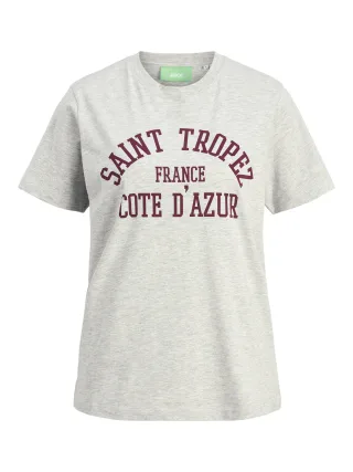 JJXX - JXMERLE REG SS TEE JRS light grey melange - Gr. - M