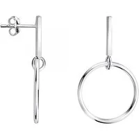 Sofia Milani Paar Ohrstecker Kreis, 925 Silber Damen Schmuck - E0521