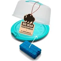 BigDean Kuchentransportbox Tortenbehälter mit 2 Kühlakku Kuchen Transportbox mit Kühlung, Kunststoff, (Set, 3-tlg., Tortenglocke + Kühlakkus), BPA-Frei, Spülmaschinengeeignet