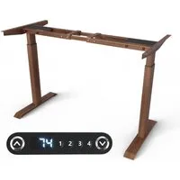 VESKA Schreibtisch Rahmen Höhenverstellbar mit Dual Motor Tischgestell (Elektrisch mit Memoryfunktion Bürotisch Gestell)