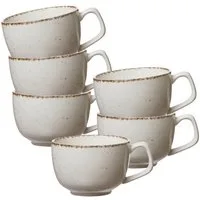 Ritzenhoff & Breker Tasse Casa Kaffeetassen 200 ml 6er Set, 6-tlg., Porzellan