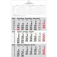 GÜSS Kalender Wandkalender 3-Monatskalender 30x49cm Kalendarium 2027