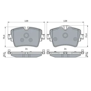 Bosch Bremsbel?ge vorne BMW 1er 2er 3er 4er 5er X1 X2 X3 X4 Z4 Mini Mini