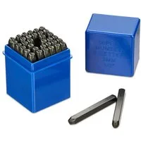 relaxdays Motivstanzer Schlagbuchstaben Set 3 mm