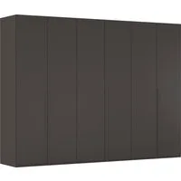rauch Drehtürenschrank Kleiderschrank Schrank Garderobe Wäscheschrank BESTSELLER MONTCLAR (3 Ausstattungen BASIC/CLASSIC/PREMIUM (SOFT-CLOSE), Breiten 201-400 cm) Front in Glas/Hochglanz/Dekor/Grauspiegel in 5 Breiten MADE IN GERMANY