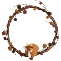 Next Dekokranz Herbstkranz aus Filz, Hochlandrind Hamish