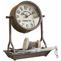 Mirabeau Wanduhr Uhr Vorexil antikbraun