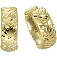 Vivance Paar Creolen 333 Gold diamantiert 13mm