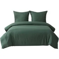 OKWISH Bettwäsche Bettwäsche-Set Bettbezug mit Kissenbezug Einfarbig Weich Premium, 1 Stück 155x220 cm mit 2 Kopfkissenbezug 80x80 cm