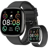 Zevelora Herren's und Damen's Telefonfunktion 300 mAh Akku IP68 Wasserdicht Smartwatch (1,72 Zoll, Android/iOS), Fitness Uhr mit 1,72" Display, Blutdruck, SpO₂ & 100+ Sportmodi