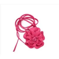 MIRROSI Taillengürtel Blume aus Echtleder zu binden, Einheitsgröße, Made in Italy Einheitsgröße (Geeignet für einen Hüftumfang bis zum ca.150 cm)