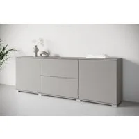 OTTO home Lowboard Kenia (1 St), 2 Türen, 2 Schubladen, Breite 180 cm, höhenverstellbare Einlegeböden