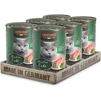 Leonardo Catfood Ente - hochwertiges Nassfutter ohne Getreide & Zucker 6x400g, Nassfutter für: Katzen