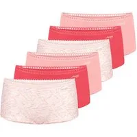 sloggi Panty 6er Pack GO Crush (Spar-Set, 6-St) Short Slip - Baumwolle - Atmungsaktiv - Komfortabel und atmungsaktiv