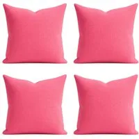 matches21 HOME & HOBBY Kissenbezüge 2er Set Kissenhülle 40x40 cm altrosa pflegeleicht mit Reißverschluss, (2 Stück), Zierkissen-Bezüge einfarbig für Couch-Kissen mit Lotuseffekt