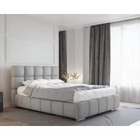 Homesy Polsterbett BLISS Luxus-Bett mit Lattenrost Wahl federkernmatraze, kokosmatratze, (Stabile Rahmenkonstruktion Metallrahmen), Ein Luxusbett in jeder Größe 140x200cm 160x200 cm 180x200cm