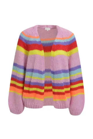 Milano Italy - oversized raglan cardigan 1/1 sleeve colorful print - Gr. - XL