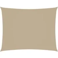 vidaXL Sonnensegel Sonnensegel Oxford-Gewebe Rechteckig 3,5x4,5 m Beige, (1-tlg)