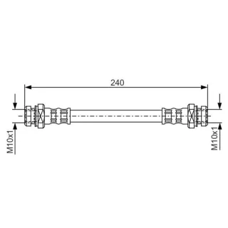 Bosch Bremsschlauch hinten Suzuki Liana Wagon