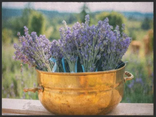 Fussmatte Lavendel 4958 | Größe: 60 cm x 45 cm