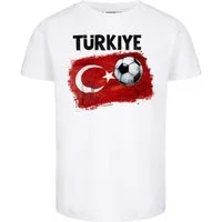 Metal Kids T-Shirt mit Türkei-Fahne und Fußball Druck für Kinder