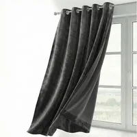Beautex Verdunkelungsvorhang Samt Vorhang Ösen Gardine Velvet blickdicht abdunkelnd (1 St), Ösen, abdunkelnd, Velvet-Samt, blickdicht, Ösenaufhängung, pflegeleicht