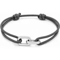 Made by Nami Armband Segeltau Armband Handgemacht Grau, Maritimes Minimalistisches Armband 100% Wasserfest & verstellbar