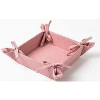 Home affaire Brotkorb Brotkorb Rose 20x20cm, Baumwolle, (1-tlg)