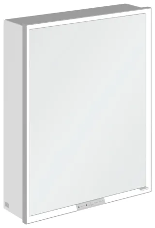 Villeroy & Boch Aufputz-Spiegelschrank My View+ A4816L 600x750x168mm m. Bel. Brilliant White A4816LVE