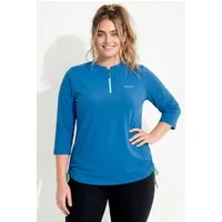 Ulla Popken T-Shirt Funktions-Shirt Rundhals 3/4-Arm recycelt