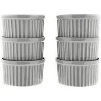 Almina Muffinform 6 Teiliges Muffinform-Set Schale aus Porzellan Rund 180 ml