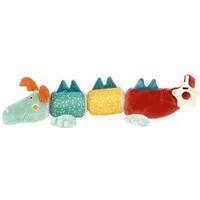 Sigikid Rassel Klett-Drache PlayQ für Babys und Kleinkinder (1-tlg)