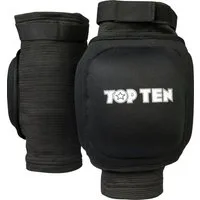 Top Ten Knieprotektor Knieschutz Bump MMA Knieschoner Schützer Kniebandage Bandage mit Polster (schwarz, 1 Paar), Kampfsport, Ballsport, Thaiboxen, Turnen