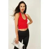 No Matter What Crop-Top Neckholder-Crop-Top