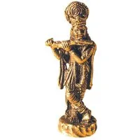 Saraswati Dekofigur Krishna stehend Messing 3cm