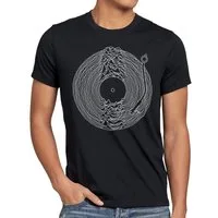 style3 T-Shirt DJ Line Art schallplatte turntable retro