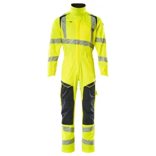 MASCOT Overall mit Knietaschen ACCELERATE SAFE Hi-vis Gelb / Schwarzblau M - 19519-236-17010-M