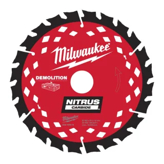 Milwaukee Kreissägeblatt Nitrus Holz für Handkreissägen 190/30 mm Z24 Wechselzahn 1,6 mm Blattstärke - 4932499376