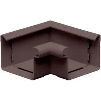 INEFA Dachrinne Rinnenwinkel 90° kastenförmig Wulst innen, NW 68, Kunststoff, Verbindungsstück, Dachrinnen-Zubehör fürs Gartenhaus
