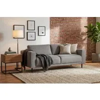 Home affaire 3-Sitzer Sveeva, B.214 cm, schwarze Metallfüße, langlebiger Webstoff, mit Wellenunterfederung, viele Farben
