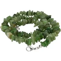 Lebensquelle Plus Kette ohne Anhänger Jade (Nephrit) Splitterkette, 45 cm + Verschluss