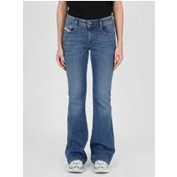 Diesel Bootcut-Jeans schmale, ausgestellte Beinform - D-EBBEY 09L02 Extra-lang für einen ausgeprägten Faltenwurf