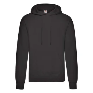 Fruit of the Loom Erwachsene Unisex Classic Sweatshirt mit Kapuze (Schwarz)