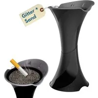 GarPet Aschenbecher Standaschenbecher für Draußen Aschenbecher Outdoor Wetterfest Stehend
