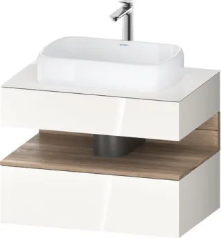 Duravit Qatego Konsolenwaschtischunterbau wandhängend Weiß Hochglanz 800x550x600 mm - QA473005522001 QA4730055220010