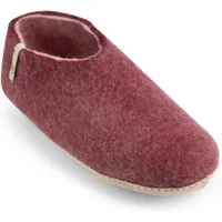 Egos Unisex Filzschuh mit Ledersohle Hausschuh
