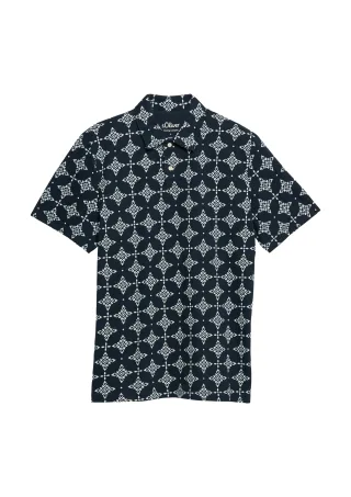 s.Oliver - Polo-Shirt blau - Gr. - M