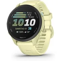 Garmin Forerunner 70 mit Silikonarmband 20 mm Smartwatch (3,048 cm/1,2 Zoll), Smarte GPS-Laufuhr für deinen Laufeinstieg