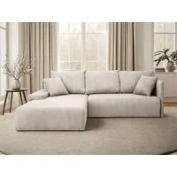 Lookway Ecksofa LAVIO in L-Form mit Schlaffunktion und Bettkasten, 246x188x93 cm